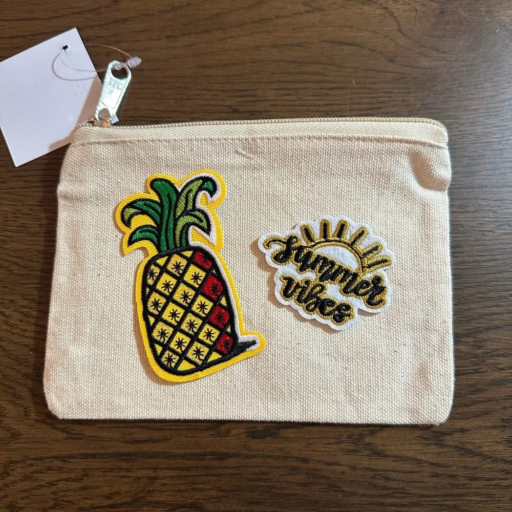 Beige Pineapple Pencil Case
